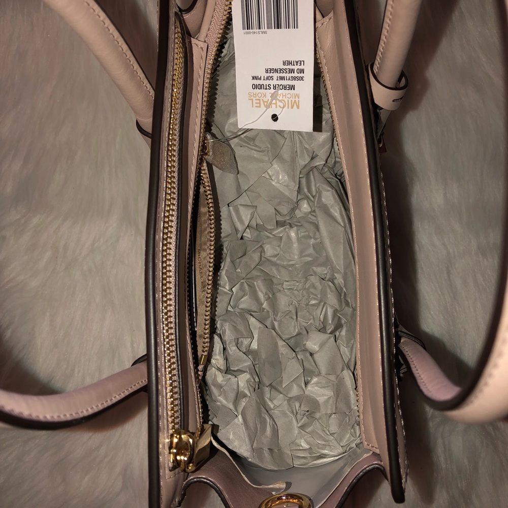 NWT Michael Kors Med Woven”Mercer Studio”Crossbody - Picture 6 of 8